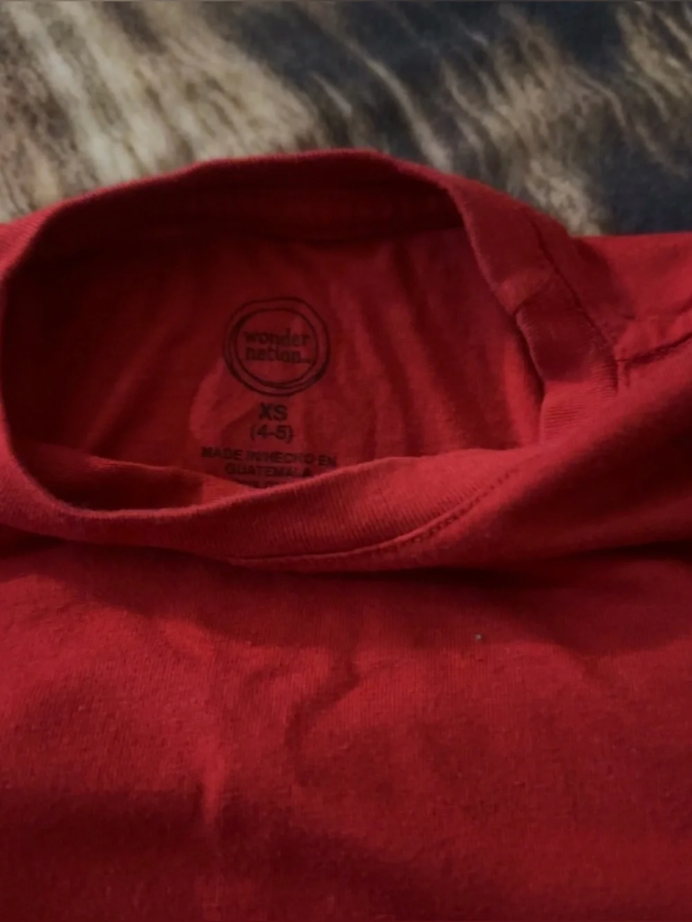 Jordan Red Tee and Black Shorts Kids Matching Set